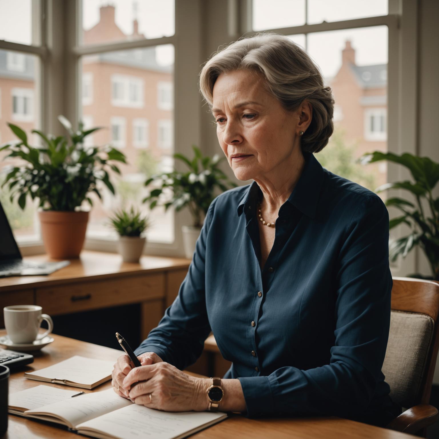 A caring consultant supporting a client during a private call